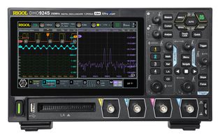 RIGOL DHO924S 数字示波器, DHO900 Series, 4模拟, 16数字, 250 MHz, 1.25 GSPS, 50 Mpts, 1.4 ns