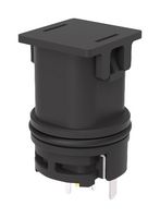 AMPHENOL COMMUNICATIONS SOLUTIONS NTHBV11A10C1SR 车用连接器, 密封,带盖, NETBridge+ Series, 直型插座, 2 触点, PCB引脚, 热塑性主体, 铜合金