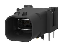 AMPHENOL COMMUNICATIONS SOLUTIONS NTHBR11A1111SR 车用连接器, 未密封, NETBridge+ Series, 直角插座, 2 触点, PCB引脚, 热塑性主体, 铜合金