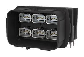 AMPHENOL COMMUNICATIONS SOLUTIONS NTHBR23A1110SR 车用连接器, 密封, NETBridge+ Series, 直角插座, 12 触点, PCB引脚, 热塑性主体, 铜合金