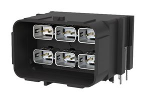 AMPHENOL COMMUNICATIONS SOLUTIONS NTHBR23A1111SR 车用连接器, 未密封, NETBridge+ Series, 直角插座, 12 触点, PCB引脚, 热塑性主体, 铜合金