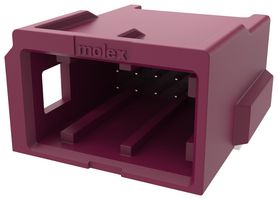 MOLEX 2069583104 Automotive Connector, Key D, Violet, ConnTAK50 206958 Series, Right Angle Header, 10 Contacts