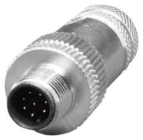 SAME SKY CPM1202-08A-02-MST-M9-67 传感器连接器, PG9, CPM1202 Series, M12, 公, 8路, 螺丝插头, 直形线缆安装
