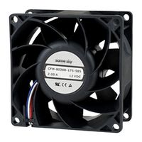 SAME SKY CFM-8032B-140-418 DC轴流风扇, 12 V, 方形, 80 mm, 25 mm, 球式轴承, 47.39 CFM