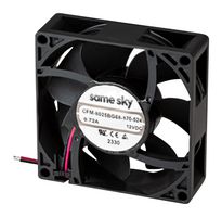 SAME SKY CFM-8025BG68-440-383-20 DC轴流风扇, 48 V, 方形, 80 mm, 25 mm, 球式轴承, 42.32 CFM