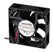 SAME SKY CFM-8025BG68-460-487-22 DC轴流风扇, 48 V, 方形, 80 mm, 25 mm, 球式轴承, 63.64 CFM