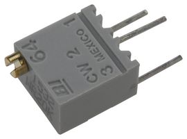 TT ELECTRONICS / BI TECHNOLOGIES 64WR100KLF Trimmer, Multi Turn, Cermet, Top Adjust, 100 kohm, Through Hole, 12 Turns
