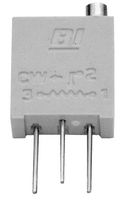 TT ELECTRONICS / BI TECHNOLOGIES 67XR100KLF 裁剪机, 多转, 金属陶瓷, 侧面调节, 100 kohm, 通孔安装, 20 转