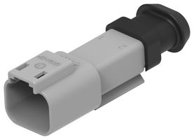 TE CONNECTIVITY DT04-2P-CE04 车用连接器外壳, DT Series, 插头, 插座, 2 路, AMP DT系列公端子连接器, 尼龙 6.6 (聚酰胺 6.6), 玻璃填充主体, IP68, IP6K9K