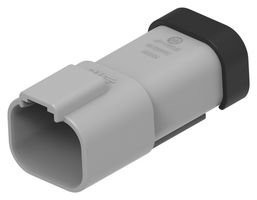 TE CONNECTIVITY DT04-4P-CE01 车用连接器外壳, DT Series, 插头, 插座, 4 路, AMP DT系列公端子连接器, 尼龙 6.6 (聚酰胺 6.6), 玻璃填充主体, IP68, IP6K9K
