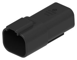 TE CONNECTIVITY DT04-4P-E004 Automotive Connector Housing, DT Series, Plug, Receptacle, 4 Ways