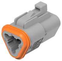 TE CONNECTIVITY - DEUTSCH DT06-3S-C015 车用连接器外壳, DT Series, 插头, 插座, 3 路, AMP DT系列母端子连接器, 尼龙 6.6 (聚酰胺 6.6), 玻璃填充主体, IP68, IP6K9K