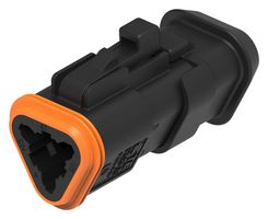 TE CONNECTIVITY DT06-3S-CE13 车用连接器外壳, DT Series, 插头, 插座, 3 路, AMP DT系列母端子连接器, 尼龙 6.6 (聚酰胺 6.6), 玻璃填充主体, IP68, IP6K9K