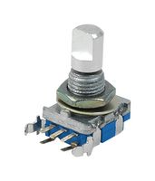 SAME SKY ACZ11BR1E-15FA1-20C Rotary Encoder, Mechanical, Incremental, 20 PPR, 20 Detents, Horizontal