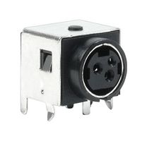 SAME SKY PD-30S DIN Audio / Video Connector, 3 Contacts, Jack, PCB Mount, Through Hole Right Angle
