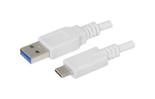 SAME SKY CBLT-UA-UC-1WT USB线缆, A型插头至C型插头, 1 m, 3.3 ft, USB 3.2 Gen 1, 白色