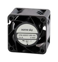 SAME SKY CFM-4020CF-095-342 DC轴流风扇, 5 V, 方形, 40 mm, 20 mm, omniCOOL, 11.88 CFM