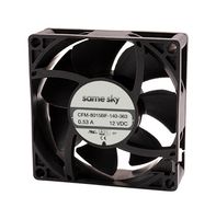 SAME SKY CFM-8020BF-245-401 DC轴流风扇, 24 V, 方形, 80 mm, 20 mm, 球, 44.14 CFM