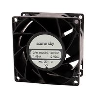 SAME SKY CFM-8025BG-240-396 DC轴流风扇, 24 V, 方形, 80 mm, 25 mm, 球, 41.4 CFM
