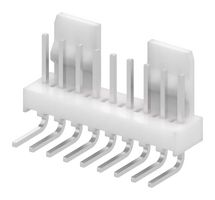 MOLEX 22-05-7098 引脚针座, 线至板, 2.54 mm, 1 排, 9 触点, 通孔直角, KK 254 7395 Series