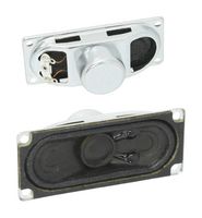 PUI AUDIO AS07008PO-2-WR-R Speaker, Oval with Rectangular Frame, 85 dBA, 450Hz, 8 Ohm, 2W, 360Hz to 20kHz, 70mm x 30mm x 23.5mm