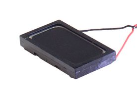 SAME SKY CMS-25144-24L200 Speaker, Rectangular, 103 dB, 850 Hz, 4 Ohm, 2 W, 680Hz to 20kHz, Wire Leaded, 25mm x 14mm x 4mm