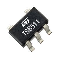 STMICROELECTRONICS TSB511ILT 运算放大器, 1 放大器, 6 MHz, 3 V/µs, 2.7V 至 36V, ± 1.35V 至 ± 18V, SOT-23, 5 引脚