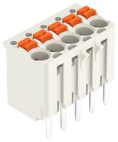 WAGO 2091-1175 Wire-To-Board Terminal Block, Light Grey, Female, 3.5 mm, 5 Ways, 24 AWG, 14 AWG, 1.5 mm², Push In