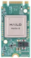 HAILO TECHNOLOGIES LTD HM218B1C2LAE Hailo 8 AI 模块,M.2 Key B+M 2280,PCIe Gen3x2,8.25W,26 TOPS,-40 °C 至 85 °C