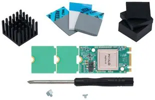 HAILO TECHNOLOGIES LTD HM218B1C2ZAE Hailo 8 AI Starter Kit, M.2 Key B+M 2280, PCIe Gen3x2, 2.5W, 26 TOPS, -40 °C to 85 °C