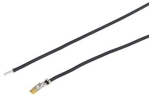 MOLEX 2298191212 连接电缆, 26AWG, Micro-Lock Plus 2.0压接端子插座至自由线端, 5.9 ", 150 mm, Micro-Lock Plus OTS 79758 Series, 黑色