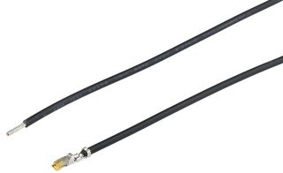 MOLEX 2298231224 连接电缆, 22AWG, Micro-Lock Plus 2.0压接端子插座至自由线端, 11.8 ", 300 mm, Micro-Lock Plus OTS 79758 Series, 黑色