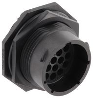 SOURIAU-SUNBANK / EATON UTSX71619S Circular Connector, Standard Circular Connector, TRIM TRIO UTSX Series, Jam Nut Receptacle