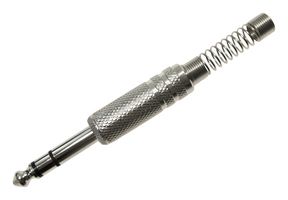 CLIFF ELECTRONIC COMPONENTS FM1003 手机音频连接器, 立体声, 1 触点, 插头, 插座, 6.35 mm, 电缆安装, 镀镍触芯, 金属主体