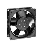 EBM-PAPST 9244014827 AC Axial Fan, 230V, Square, 119 mm, 38 mm, Sleeve Bearing, 57.7 CFM