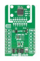 MIKROELEKTRONIKA MIKROE-6888 Add-On Board, Angle 11 Click, A1333, 360° Angle Sensor IC, PWM, SPI, 3.3V/5V in
