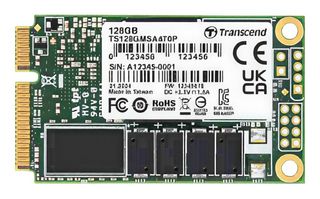 TRANSCEND TS128GMSA470P-VS1 SSD, 内部, MO-300A, mSATA, 128 GB, 3D TLC NAND
