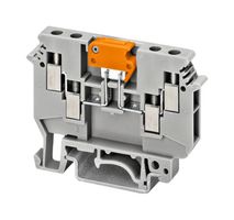 PHOENIX CONTACT 2775210 接线端子, DIN导轨安装, 灰色, 4 路, 24 AWG, 10 AWG, 6 mm², 螺丝, 16 A