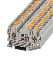 PHOENIX CONTACT 3211929 接线端子, DIN导轨安装, 灰色, 3 路, 20 AWG, 8 AWG, 10 mm², 推入式, 41 A