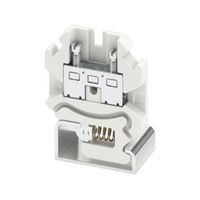 PHOENIX CONTACT 501059 DIN Rail Mount Terminal Block, White, 2 Ways, 24 AWG, 12 AWG, 4 mm², Screw, 28 A