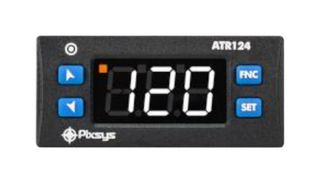 CAREL ATR124-ABC PID Controller, J/K/R/S/T/Pt100/Pt500/Pt1000/Ni100/Ni120/PTC1K/NTC10K, 8 VDC, 0 °C to 45 °C