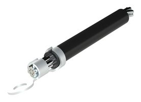 MULTICOMP PRO MP016801 Cable Assembly, 6.4mm ID, 18 AWG, Ring Tongue Terminal to Free End, 1.64 ft, 500 mm, Black
