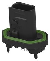 TE CONNECTIVITY 1-2430011-1 车用连接器, Heavy Duty Sealed Connector Series, 直型针座, 4 触点, PCB引脚, PBT(聚对苯二甲酸乙二醇酯), 玻璃纤维主体, 铜合金