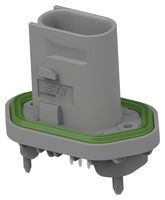 TE CONNECTIVITY 2-2430011-1 车用连接器, Heavy Duty Sealed Connector Series, 直型针座, 4 触点, PCB引脚, PBT(聚对苯二甲酸乙二醇酯), 玻璃纤维主体, 铜合金