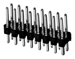 SAME SKY SSK03-MPH-254-B8 Pin Header, Board-to-Board, Wire-to-Board, 2.54 mm, 2 Rows, 16 Contacts, Through Hole Straight