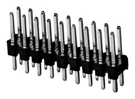 SAME SKY SSK03-MPH-254-B9 Pin Header, Board-to-Board, Wire-to-Board, 2.54 mm, 2 Rows, 18 Contacts, Through Hole Straight