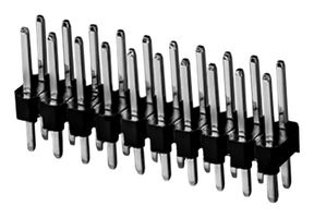SAME SKY SSK03-MPH-254-B10 Pin Header, Board-to-Board, Wire-to-Board, 2.54 mm, 2 Rows, 20 Contacts, Through Hole Straight