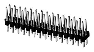 SAME SKY SSK03-MPH-254-B15 Pin Header, Board-to-Board, Wire-to-Board, 2.54 mm, 2 Rows, 30 Contacts, Through Hole Straight