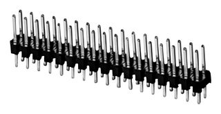 SAME SKY SSK03-MPH-254-B17 Pin Header, Board-to-Board, Wire-to-Board, 2.54 mm, 2 Rows, 34 Contacts, Through Hole Straight