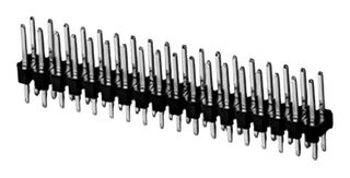 SAME SKY SSK03-MPH-254-B18 Pin Header, Board-to-Board, Wire-to-Board, 2.54 mm, 2 Rows, 36 Contacts, Through Hole Straight